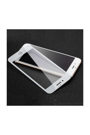 iPhone 8 Plus Kavisli Tam Kaplayan 9D Ekran Koruyucu Film Beyaz İ8P-9D-ZNG