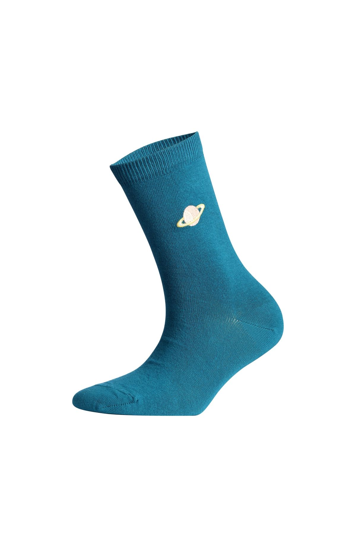Socks Stations Desenli Renkli Soket Çorap Kutusu 6'lı Astronot Neşeli Set EN10351