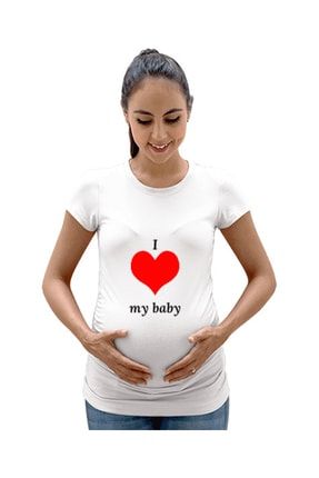 Hamile Kıyafeti Kadın Hamile Tişört TD272631