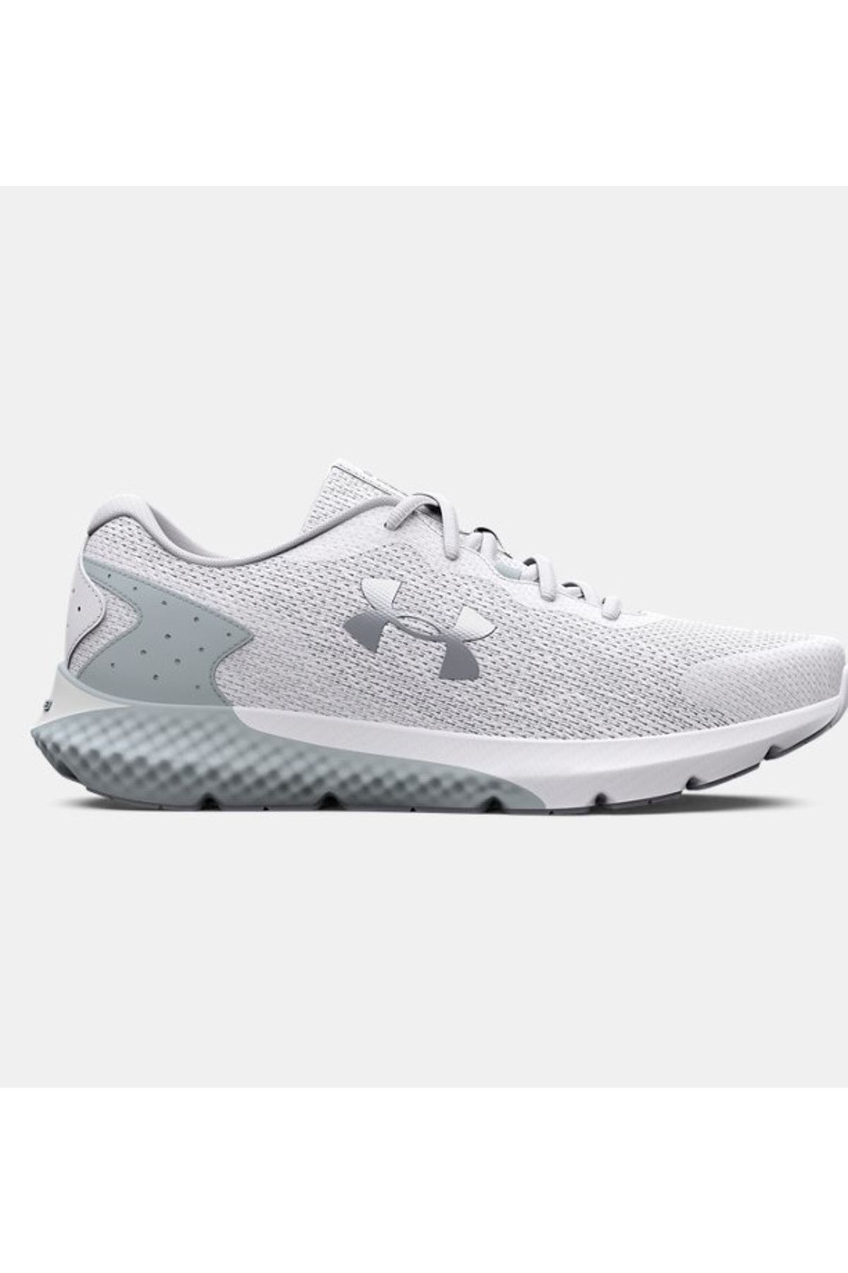 Grey and white under armour shop shoes