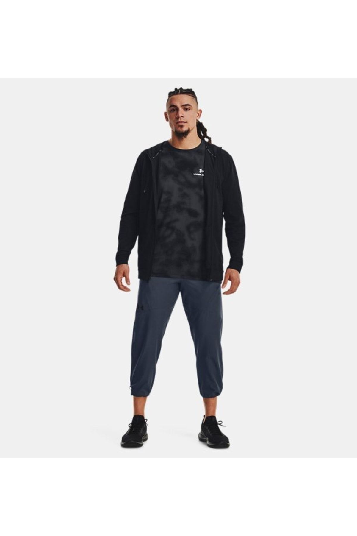 شلوار گرمکن ورزشی خاکستری مردانه لباس های زراعی غیرقابل توقف در UA شش 1370986 044 Under Armour