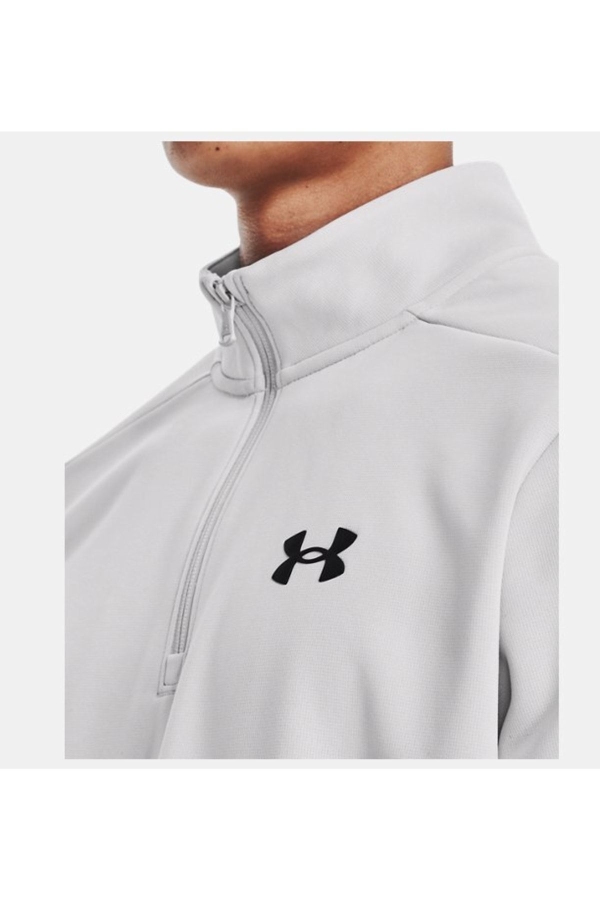 سویشرت ورزشی سفید مردانه زره Fleece® ¼ زیپ 1373358 014 Under Armour