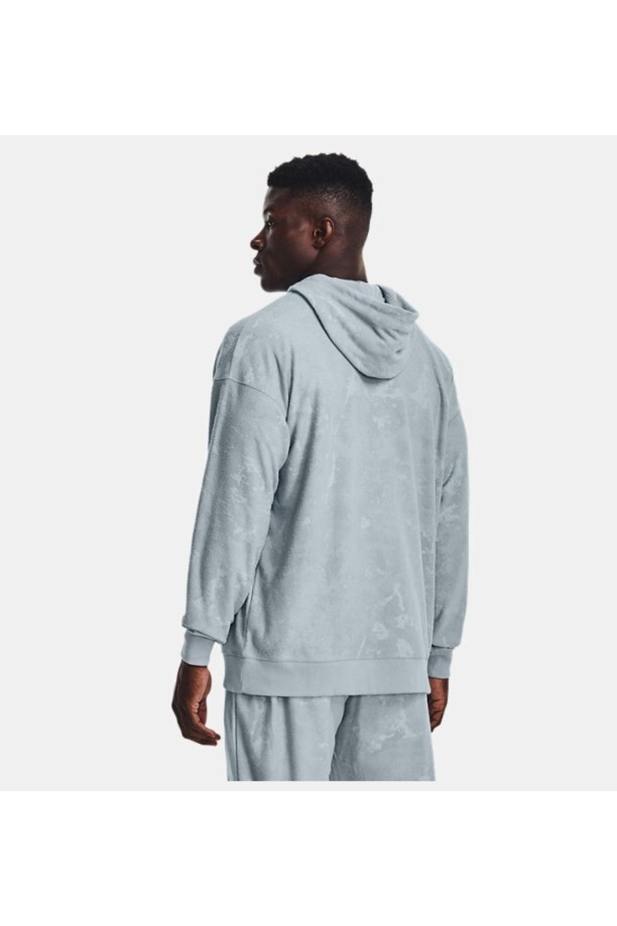 سویشرت ورزشی خاکستری مردانه سفر در UA Terry Hooded Upper 1377177 465 Under Armour