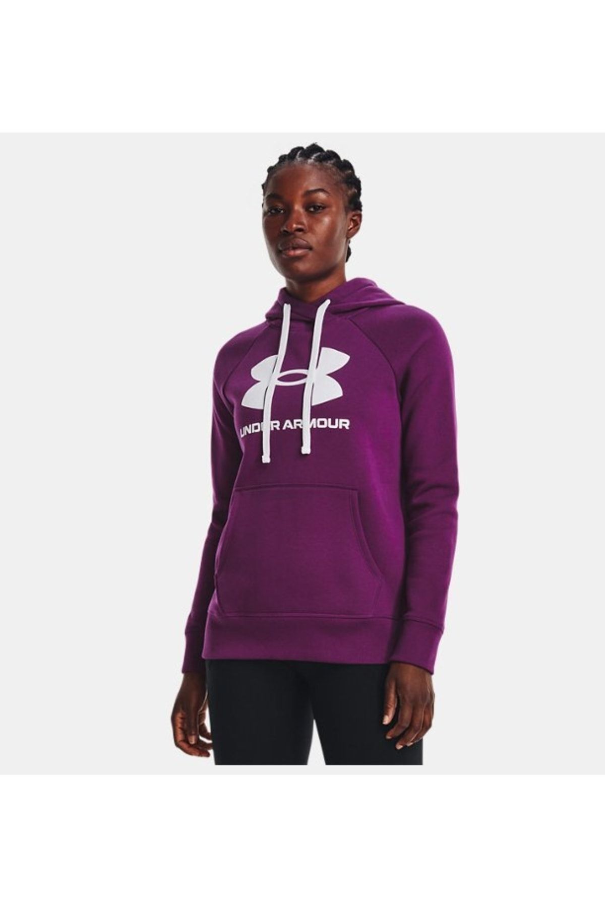 Under Armour Sports Sweatshirt Purple Regular fit Trendyol