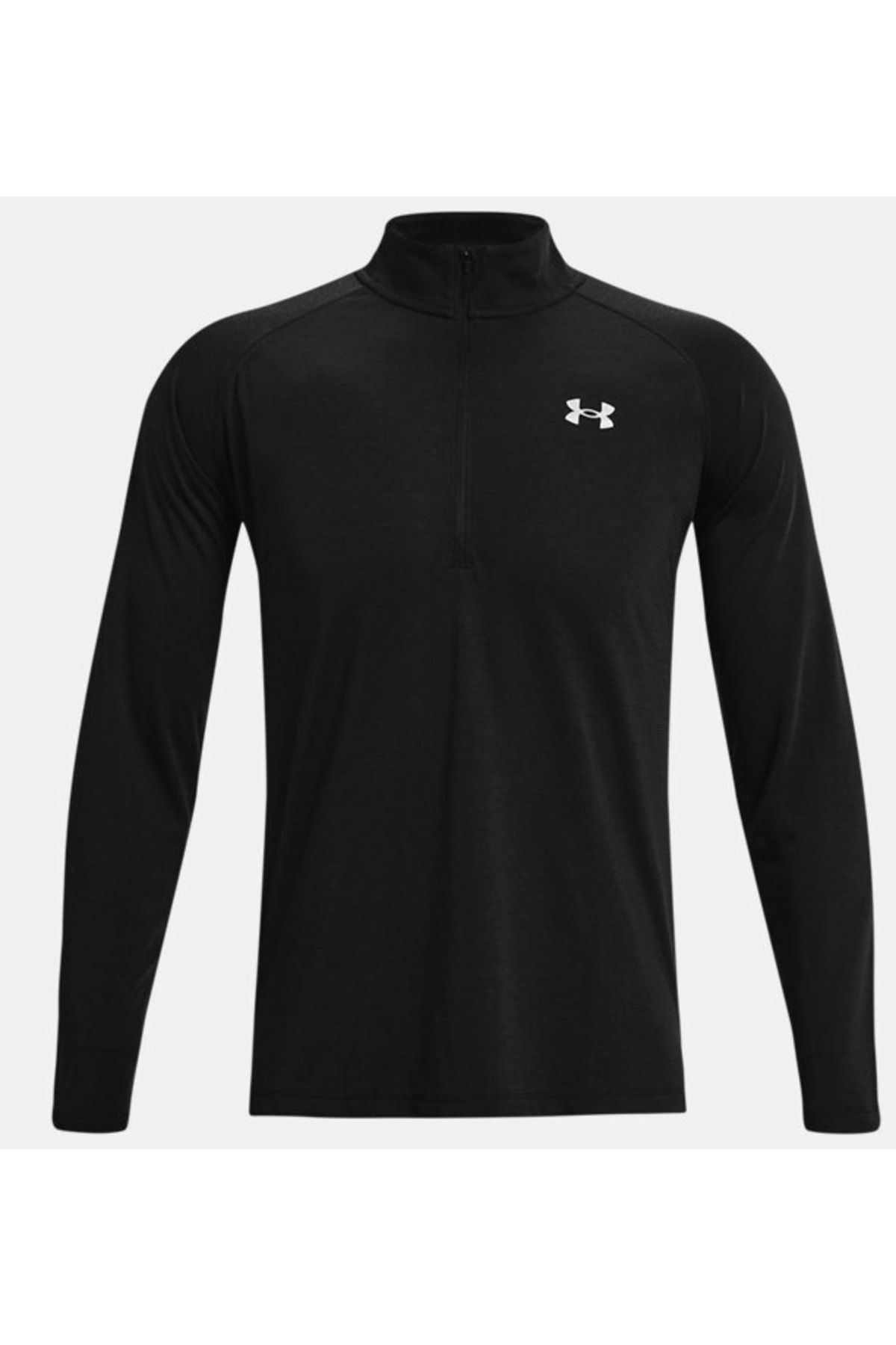 تی شرت ورزشی مشکی مردانه استریکر رانینگ 1361474 001 با ½ زیپ Under Armour
