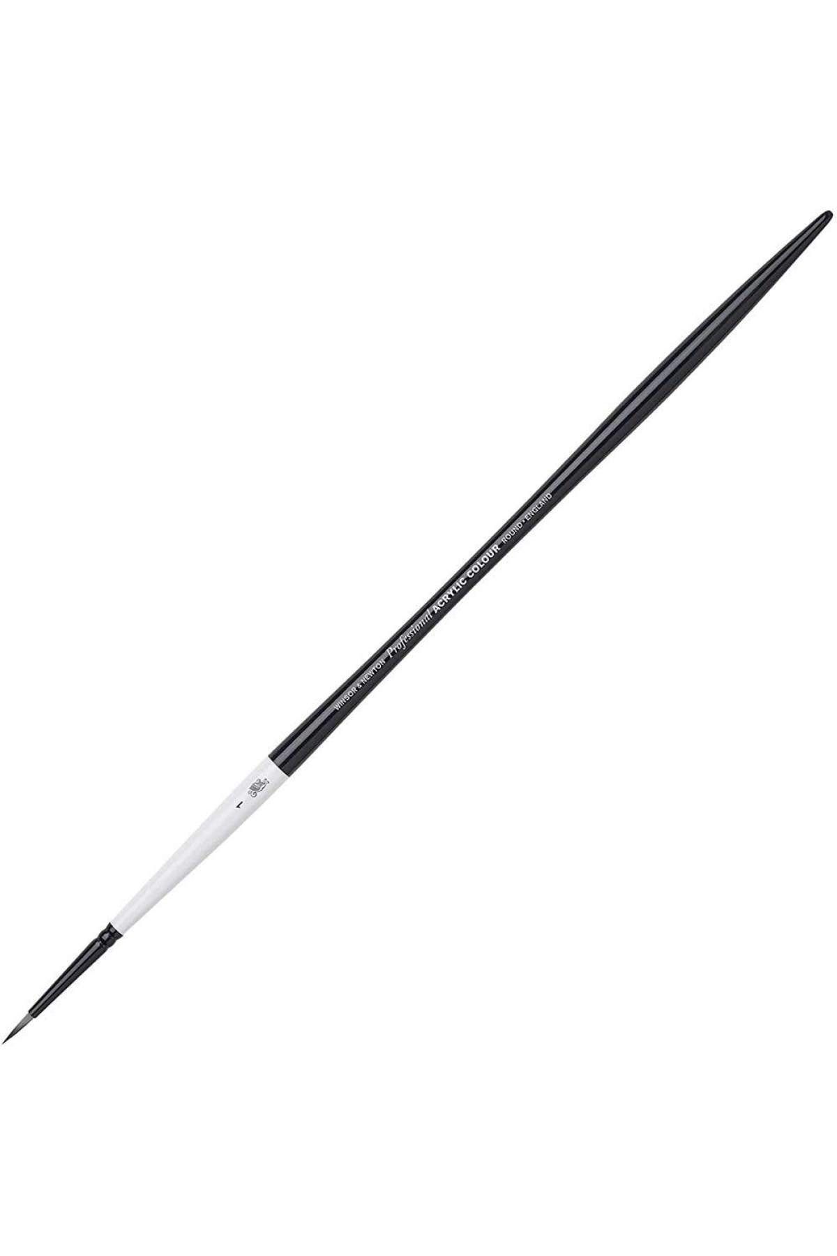 Winsor Newton-Winsor & Newton Professional Acrylic Long Handle Συνθετική Στρογγυλή Βούρτσα Νο:1 2