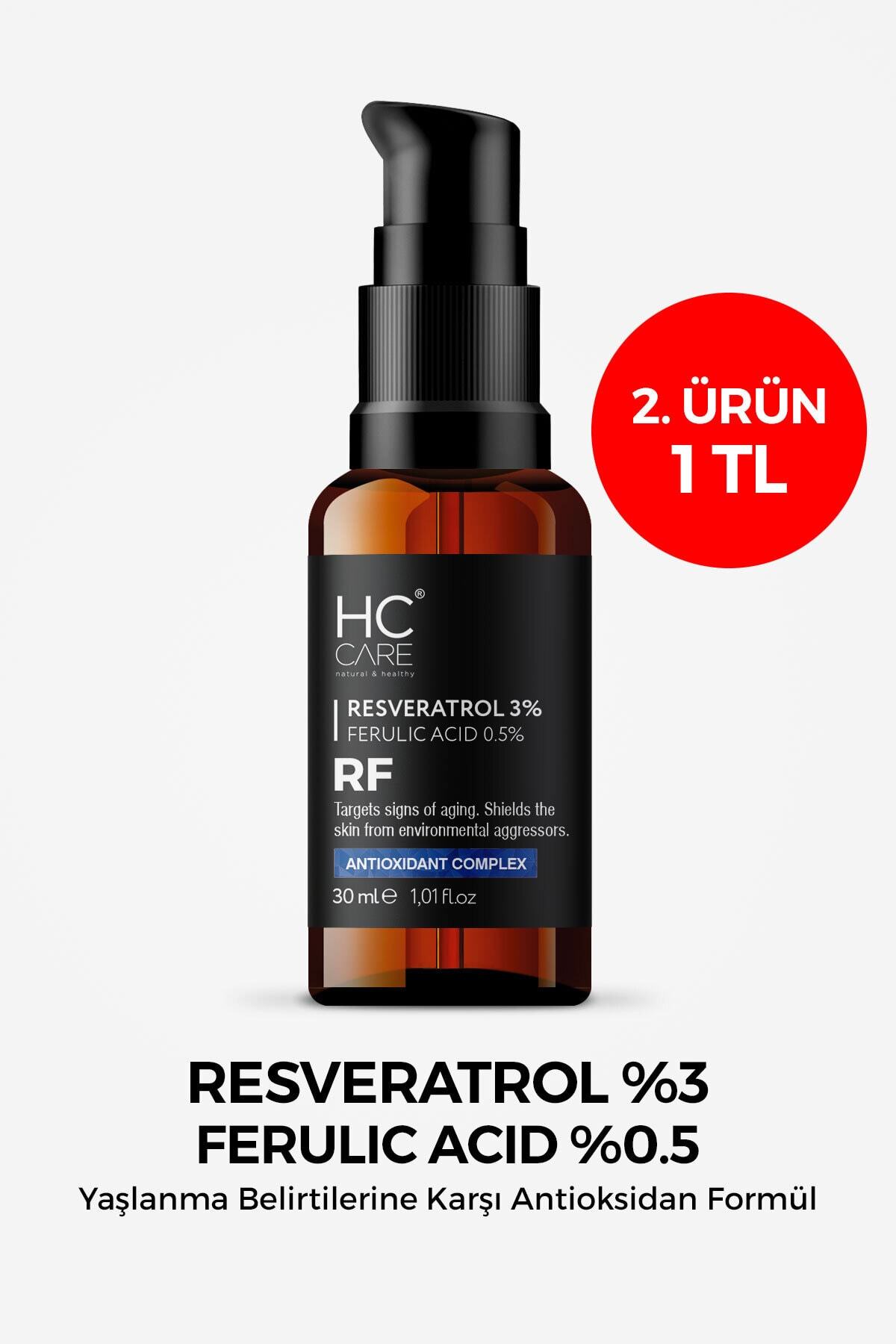 HC Care Resveratrol 3, Ferulic Acid 0.5 Serum 30 Ml. Fiyatı