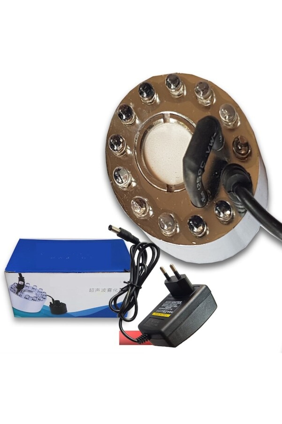 Nem Nozulu Ultrasonik Nem Cihazı 12 Ledli (adaptör Dahil)