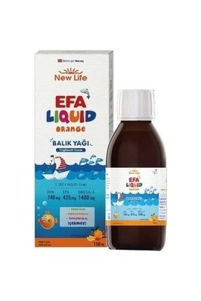 Efa Liquid Balık Yağı Sıvı 150 Ml - Portakal NWL4104