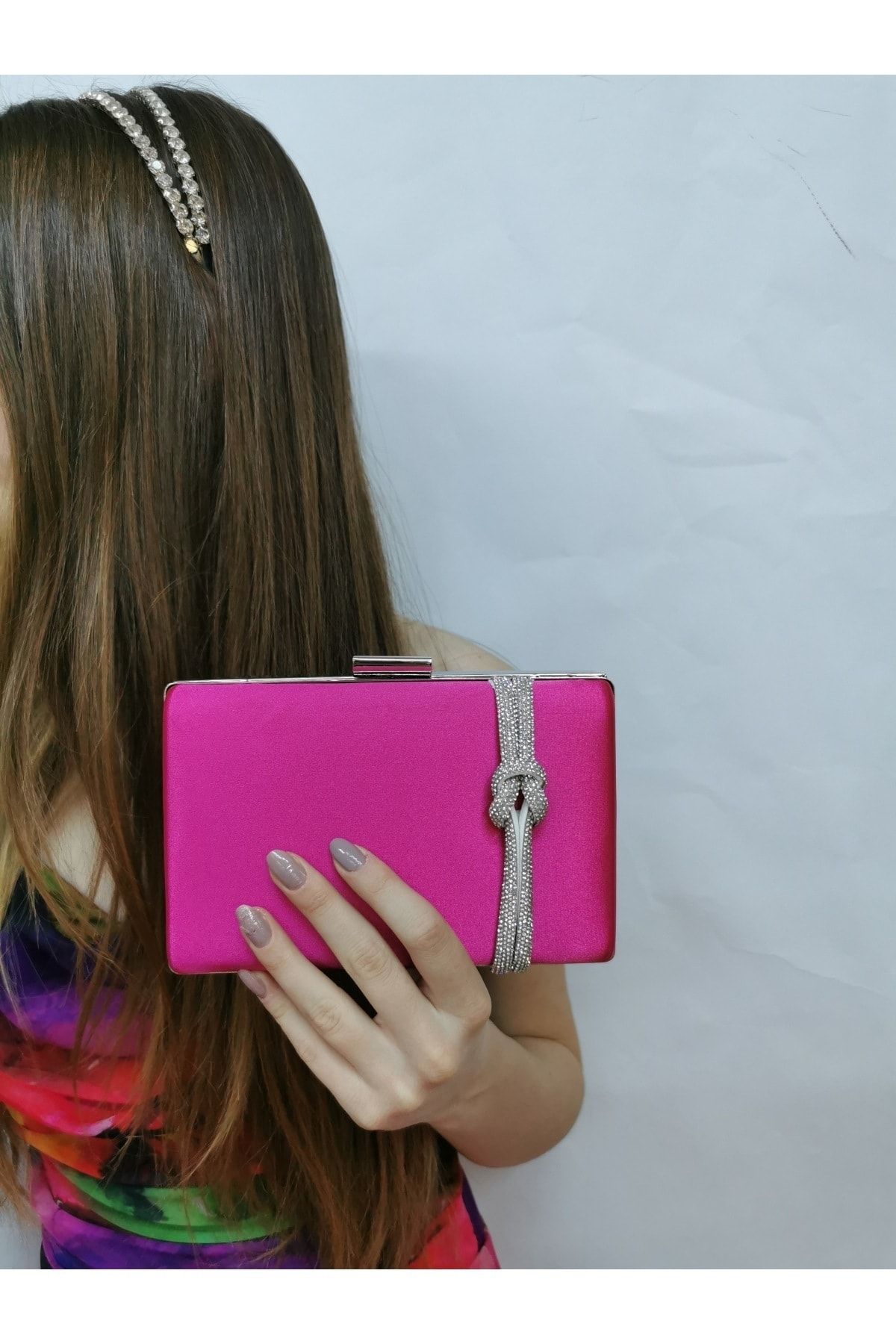 Fuschia shop clutch handbag