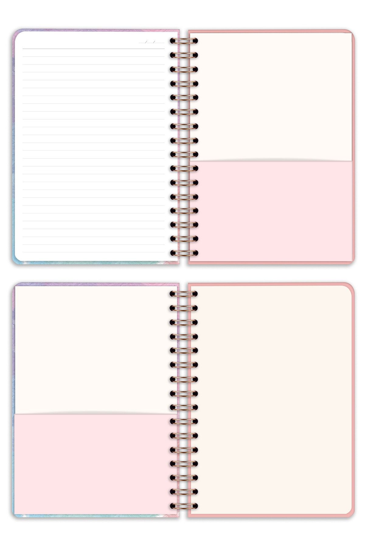 Matt Notebook-A5 15x21 Cm Spiral Elastic Lined Notebook Undated 7