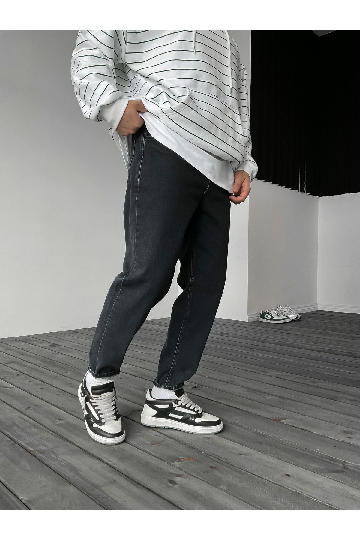 BYBASICMAN Siyah Boyfriend Df-1642 AN6156