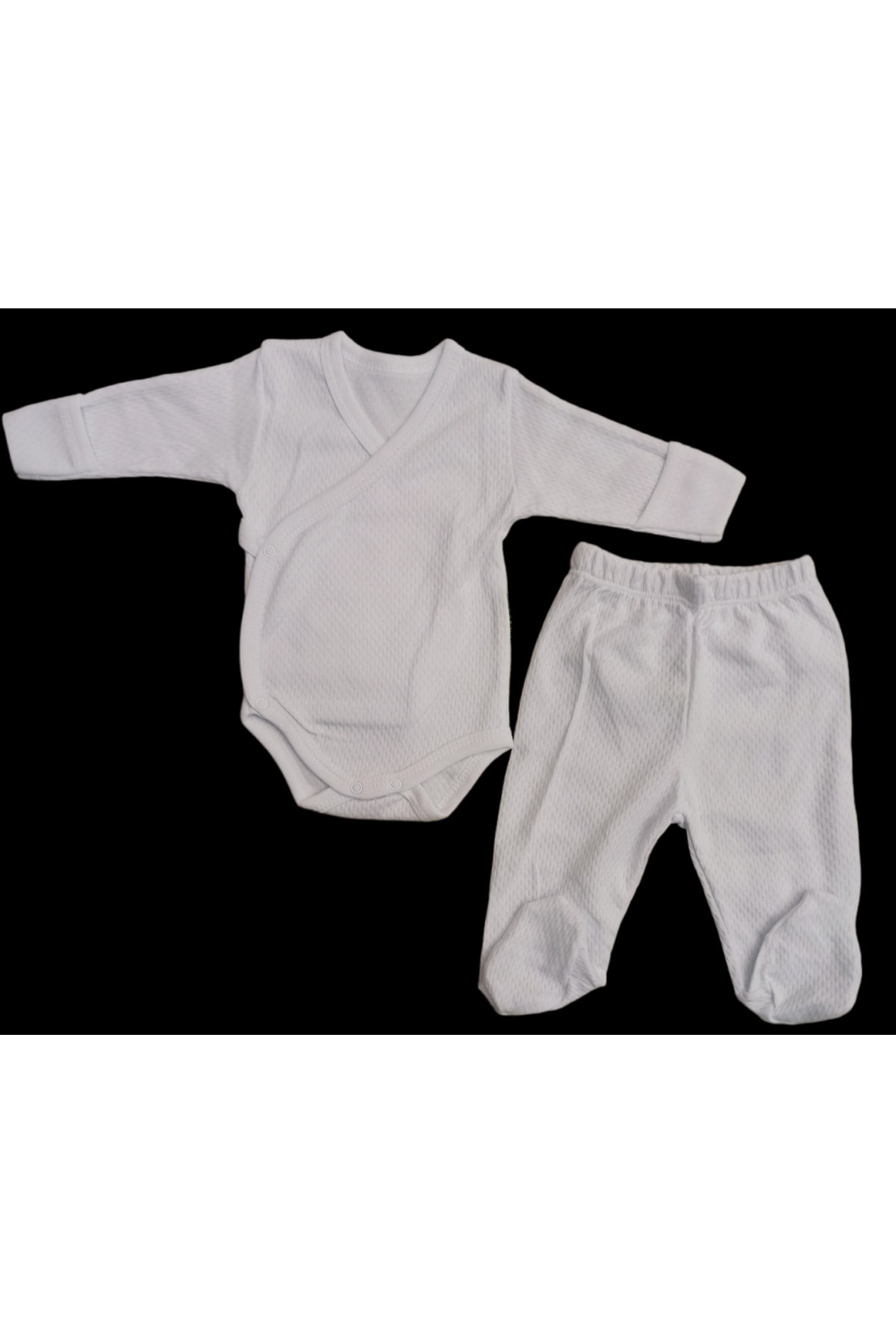 بادی نوزادی پسرانه – دخترانه سفید özdemirli bebe | 2028995 اورجینال - تصویر 4