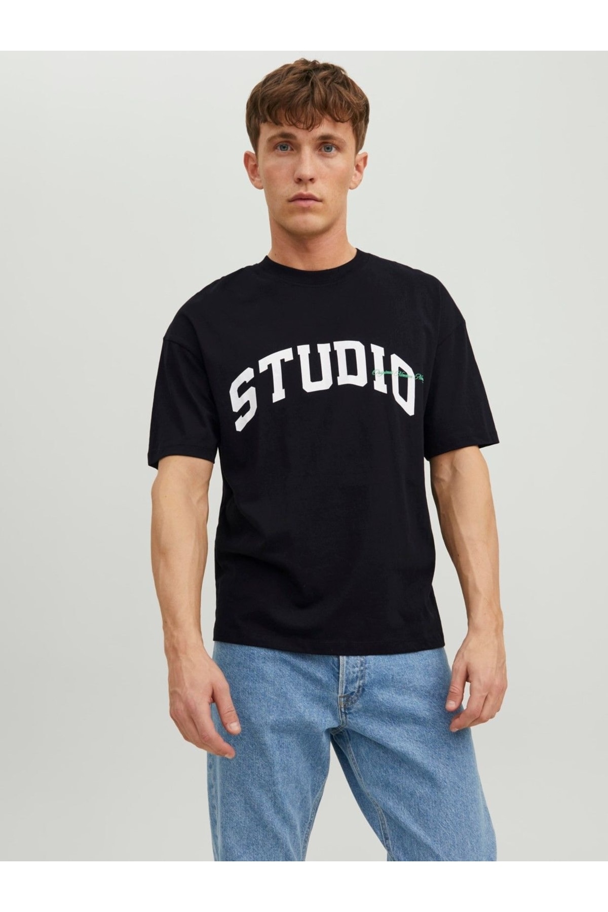 تیشرت مردانه مشکی جک اند جونز | 12227718 Siyah اورجینال - تصویر 2