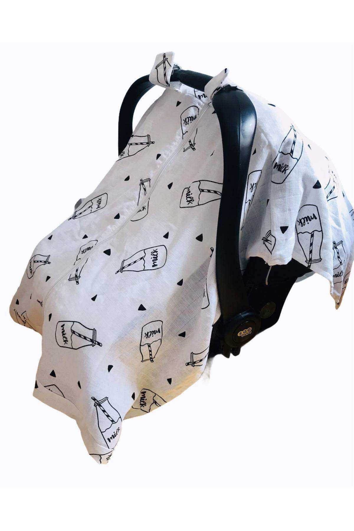 JUNİPERUS Milk Müslin Puset Örtüsü Fermuarlı fotoğrafı 5 (önizleme)