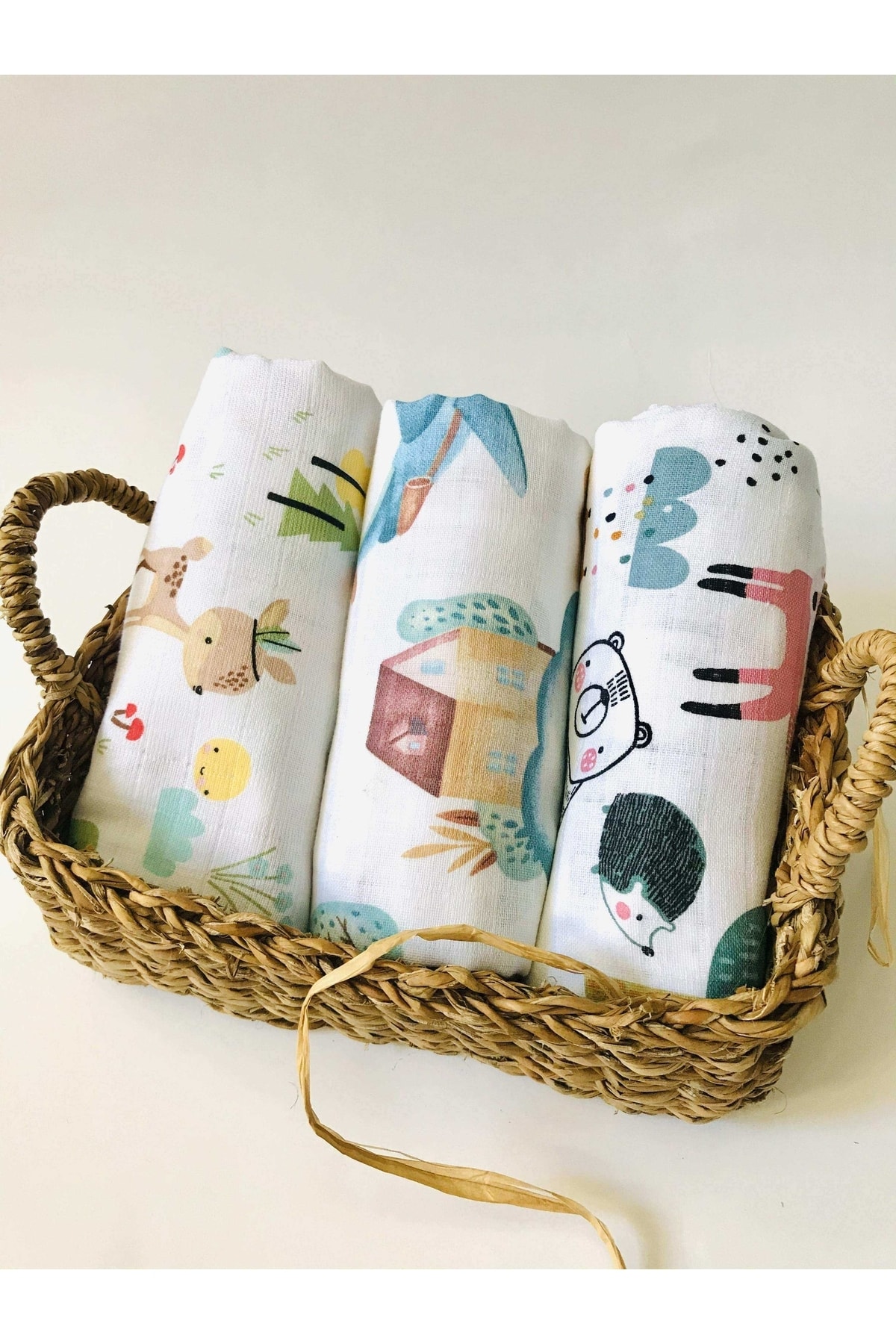 3 Pieces 110x110 Multipurpose Muslin Cloth Blanket