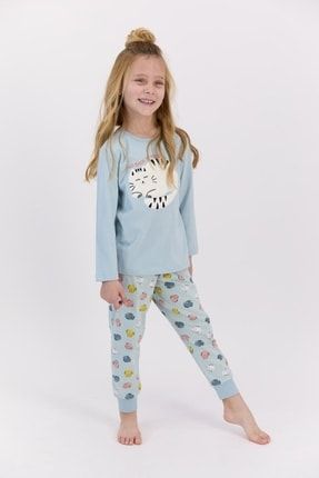 Back To Sleep Açık Mint Kız Çocuk Mevsimlik Pijama Takımı RP2560-C