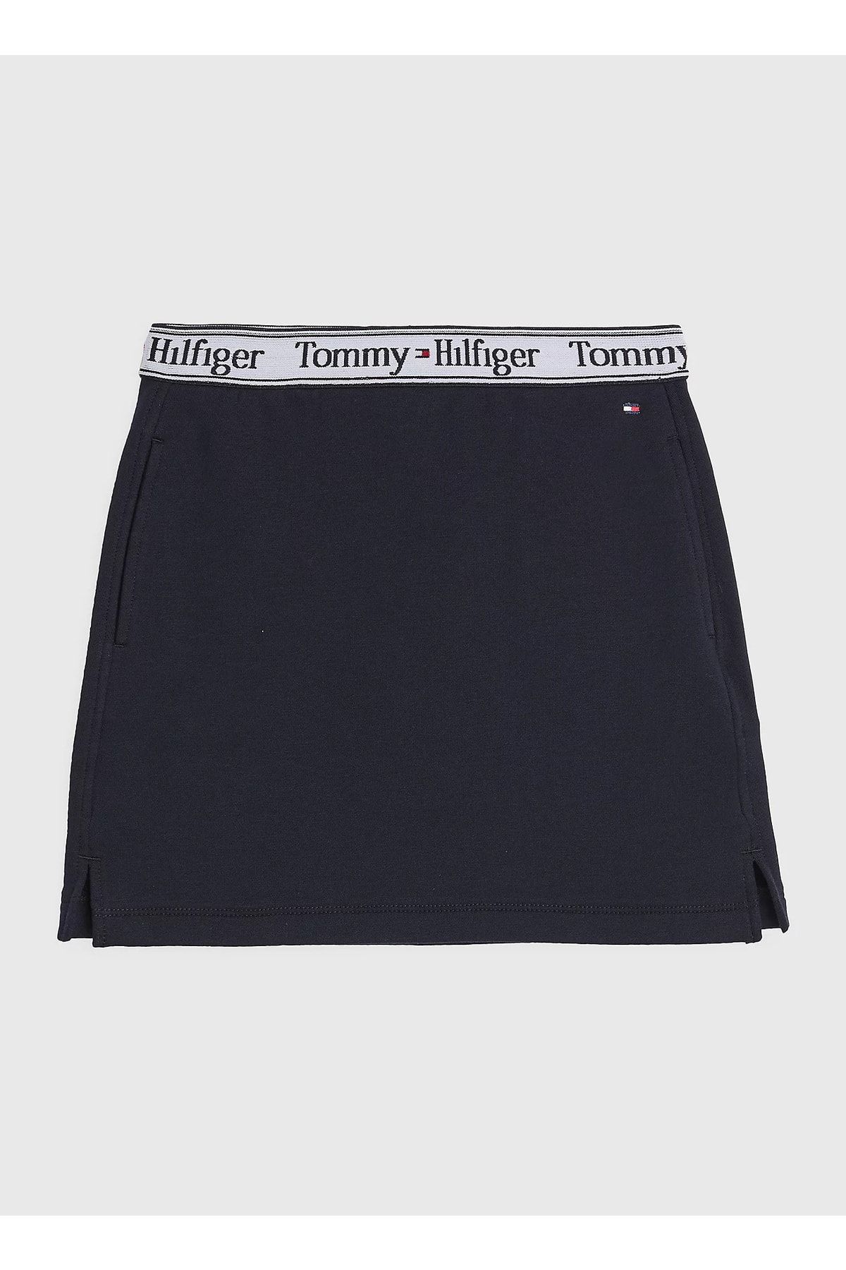 Tommy Hilfiger Yüksek Bel Normal Açık Mavi Baskılı Midi Kız Çocuk Etek Kg0kg07158dw5
