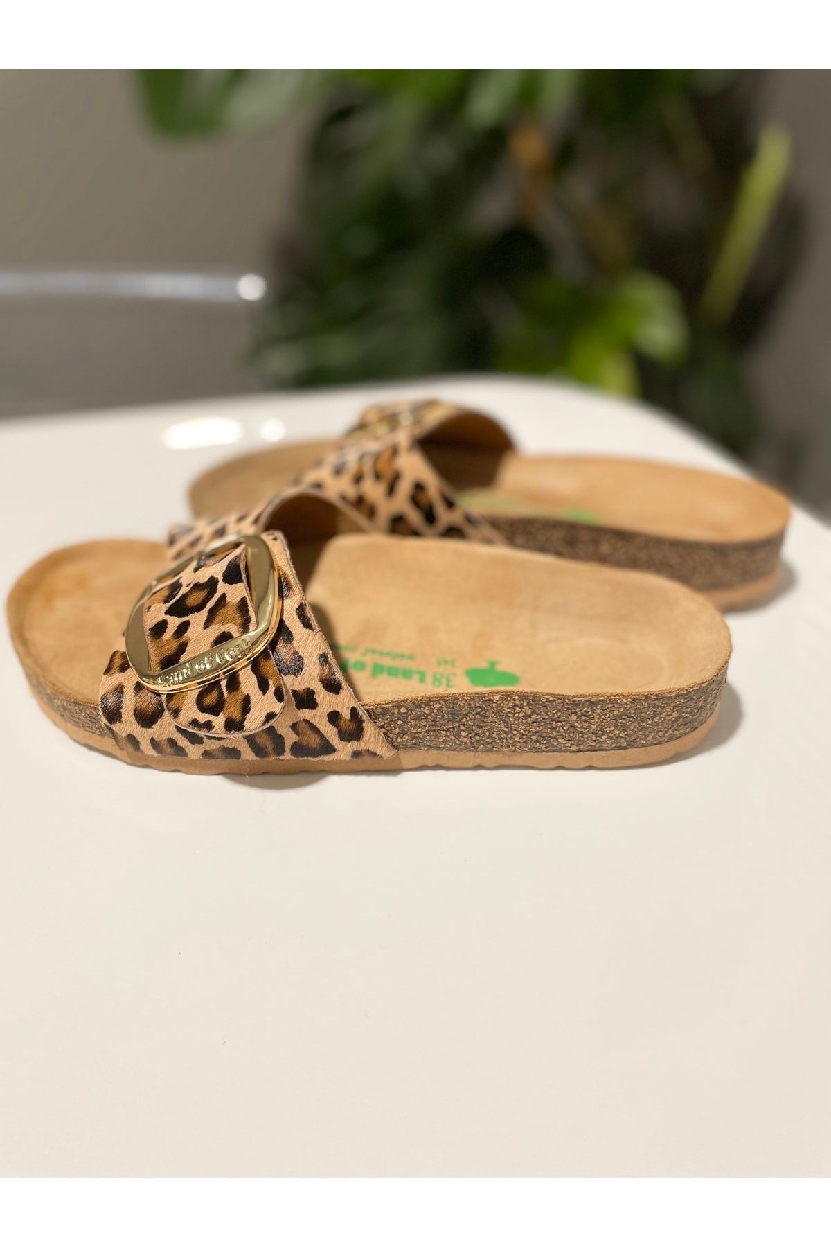 Leopard sales cork sandals