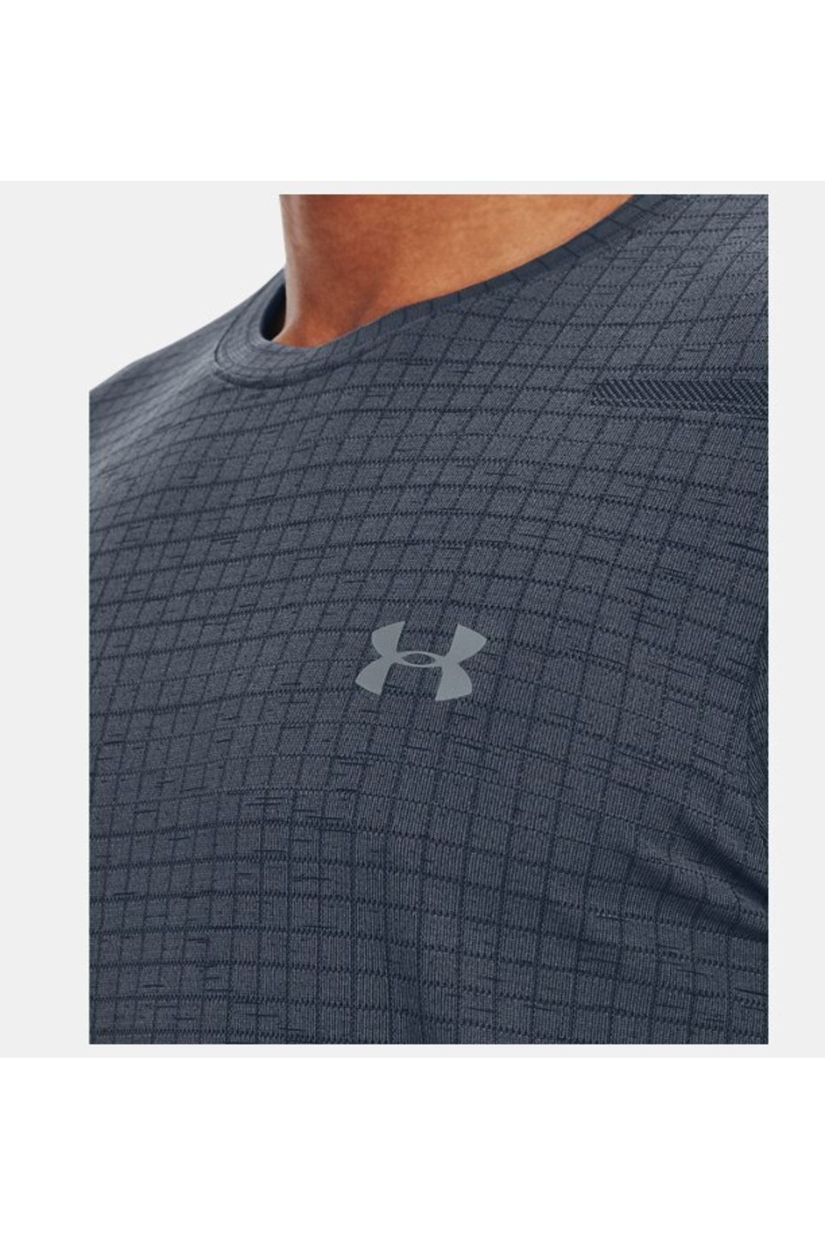 تی شرت خاکستری مردانه آستین کوتاه شبکه یکپارچه 1376921 044 Under Armour