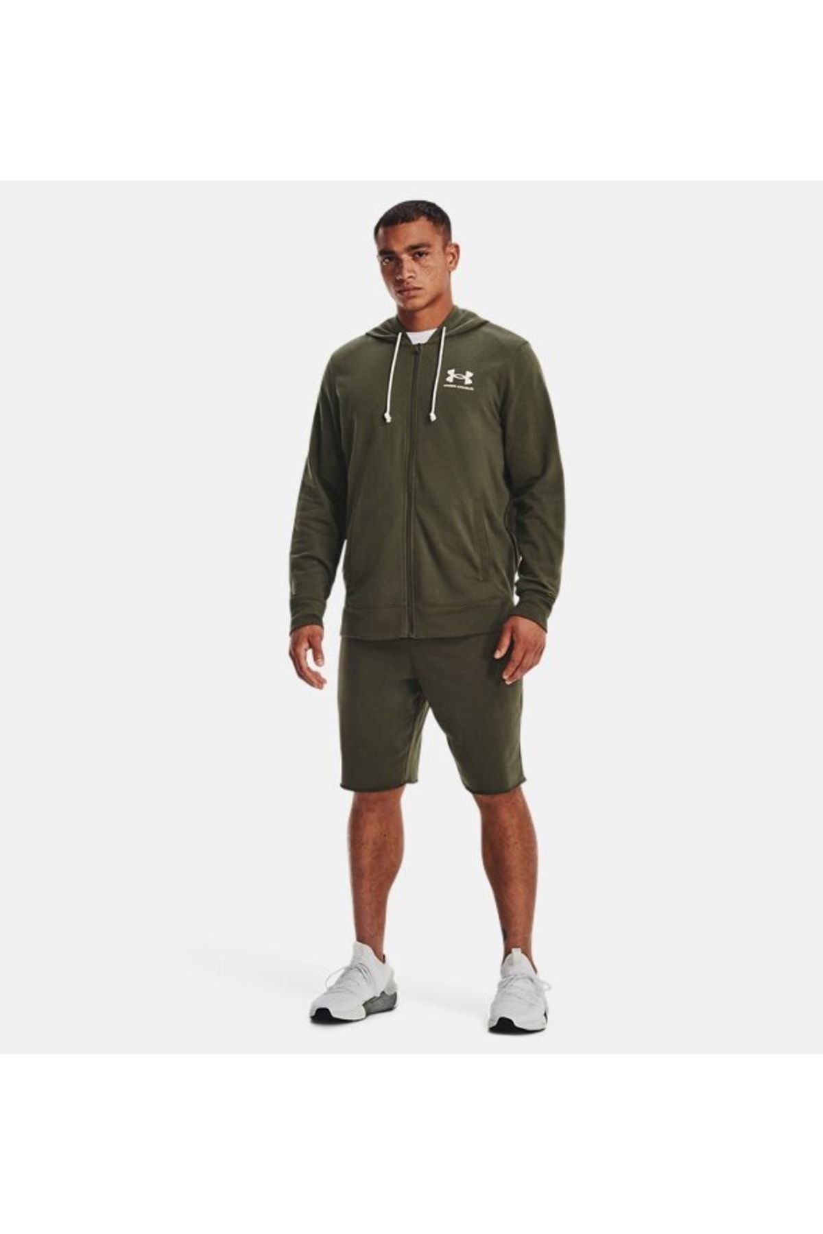 شورت ورزشی سبز مردانه رقیب نر UA Terry Shorts 1361631 390 Under Armour
