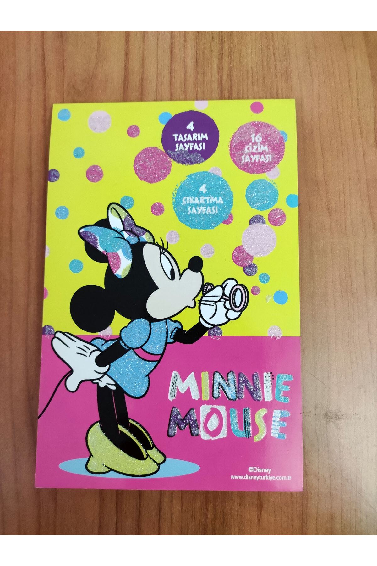 Disney Pixar Cars Minnie Mouse Lisanslı Çıkartma - Boyama -bulmaca Set (2 Parça) 48 Sf Boyama + 24 Sfnot Defteri