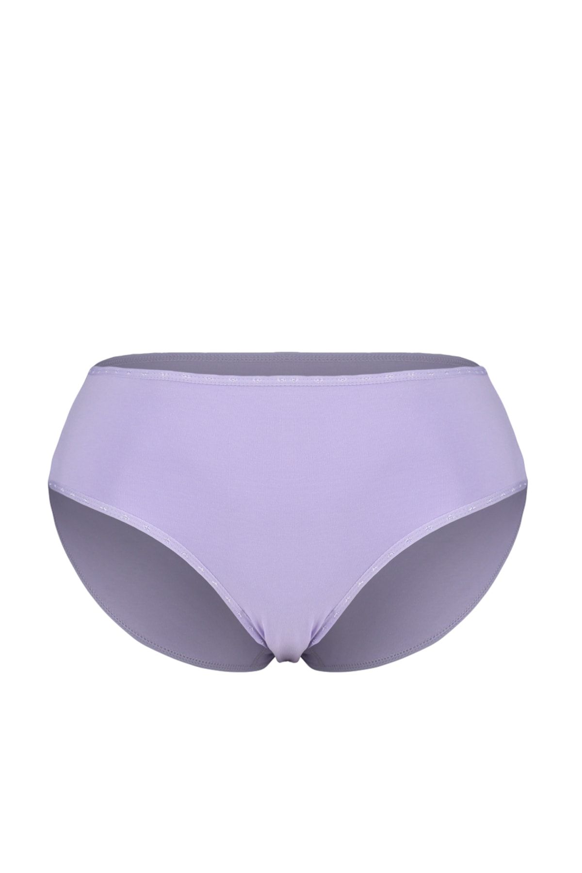 Trendyol Curve-Duży rozmiar bawełnianych majtek zestaw 3 sztuk - różowy, niebieski, liliowy Tbbss23Cm00003 9