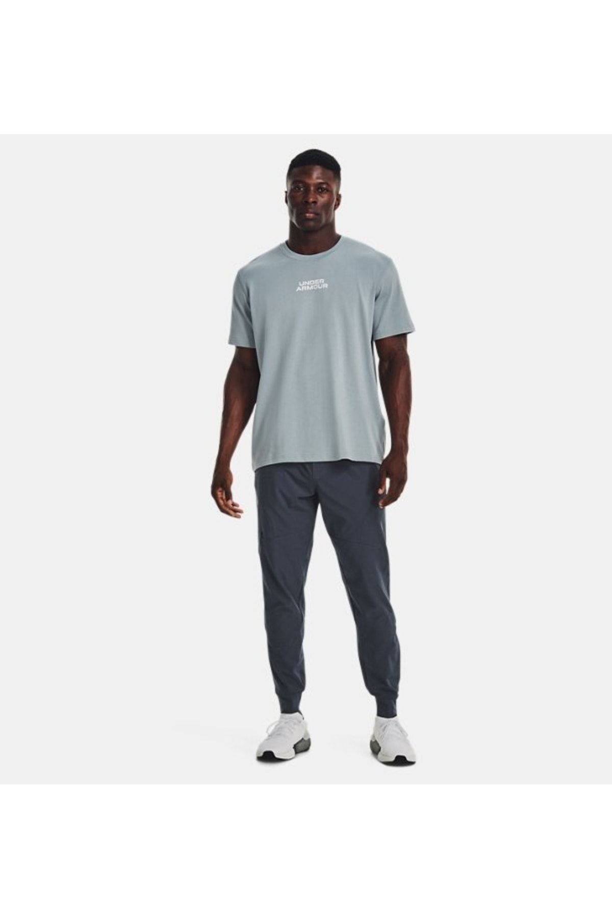 شلوار گرمکن ورزشی خاکستری مردانه لباس های باریک و غیرقابل توقف در UA شش 1352027 044 Under Armour