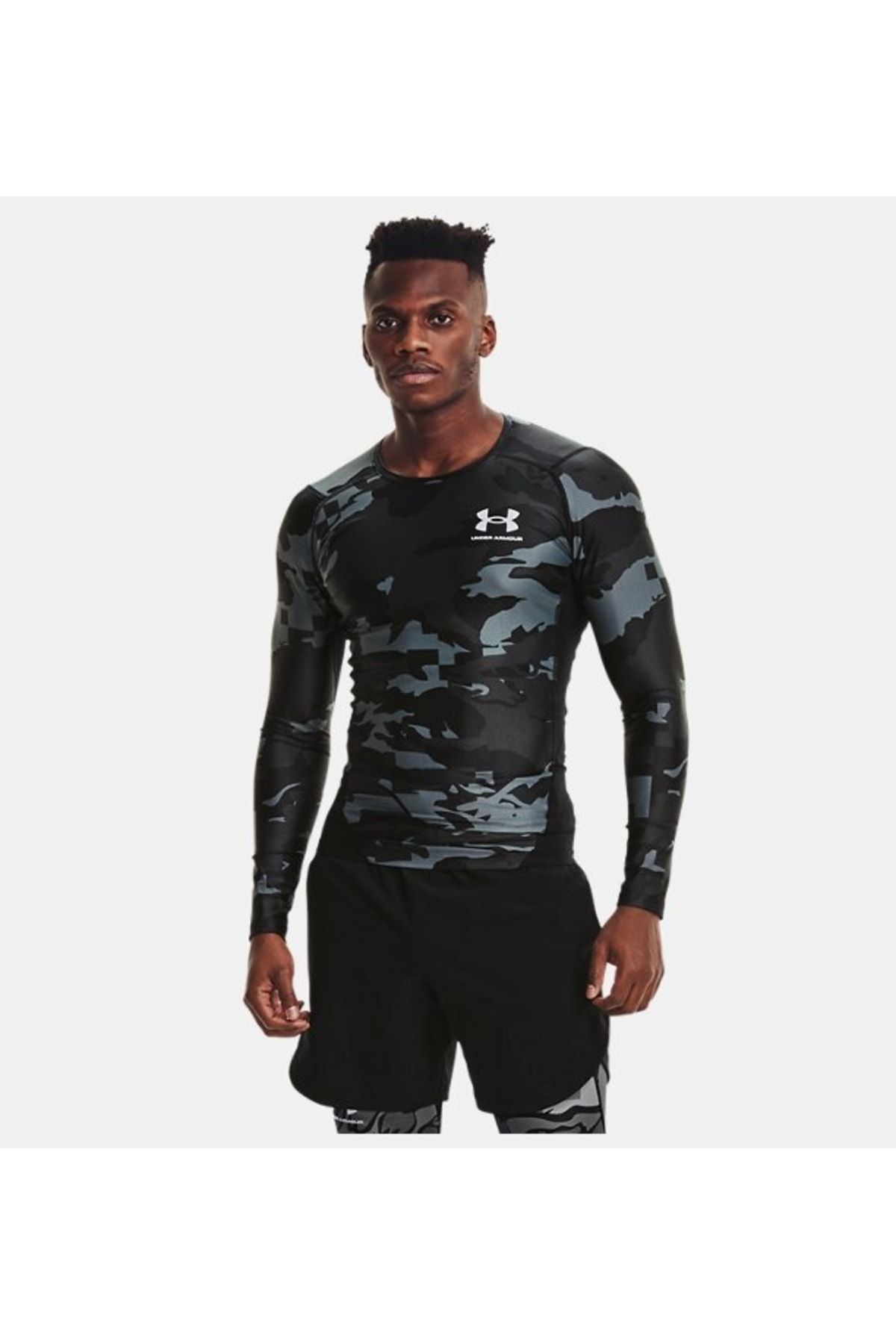 Under Armour Iso-Chill Compression Printed SS White - 1361514-100
