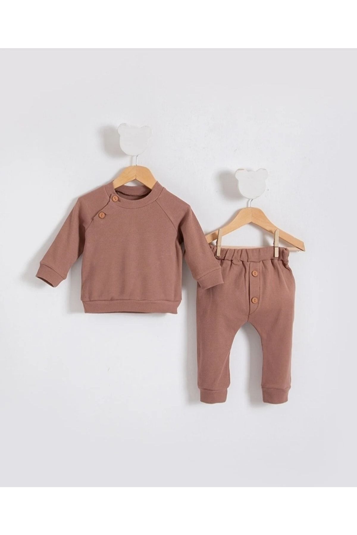 Manj Baby Fitilli Pamuk Kaşkorse Alt Üst 2 Li Takım