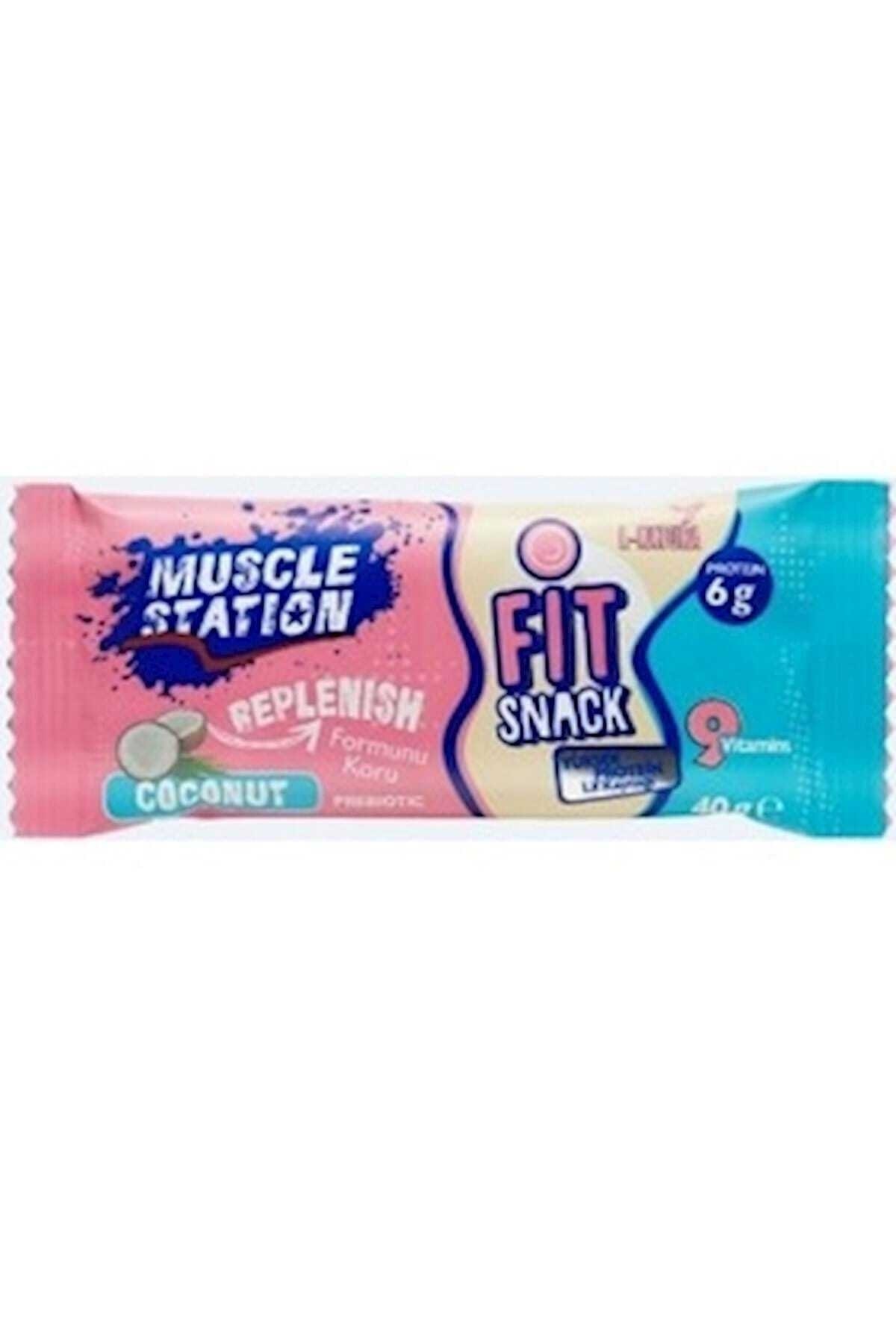 Muscle Station Fit Snack Coconut Protein Bar 40 Gr 1 Adet