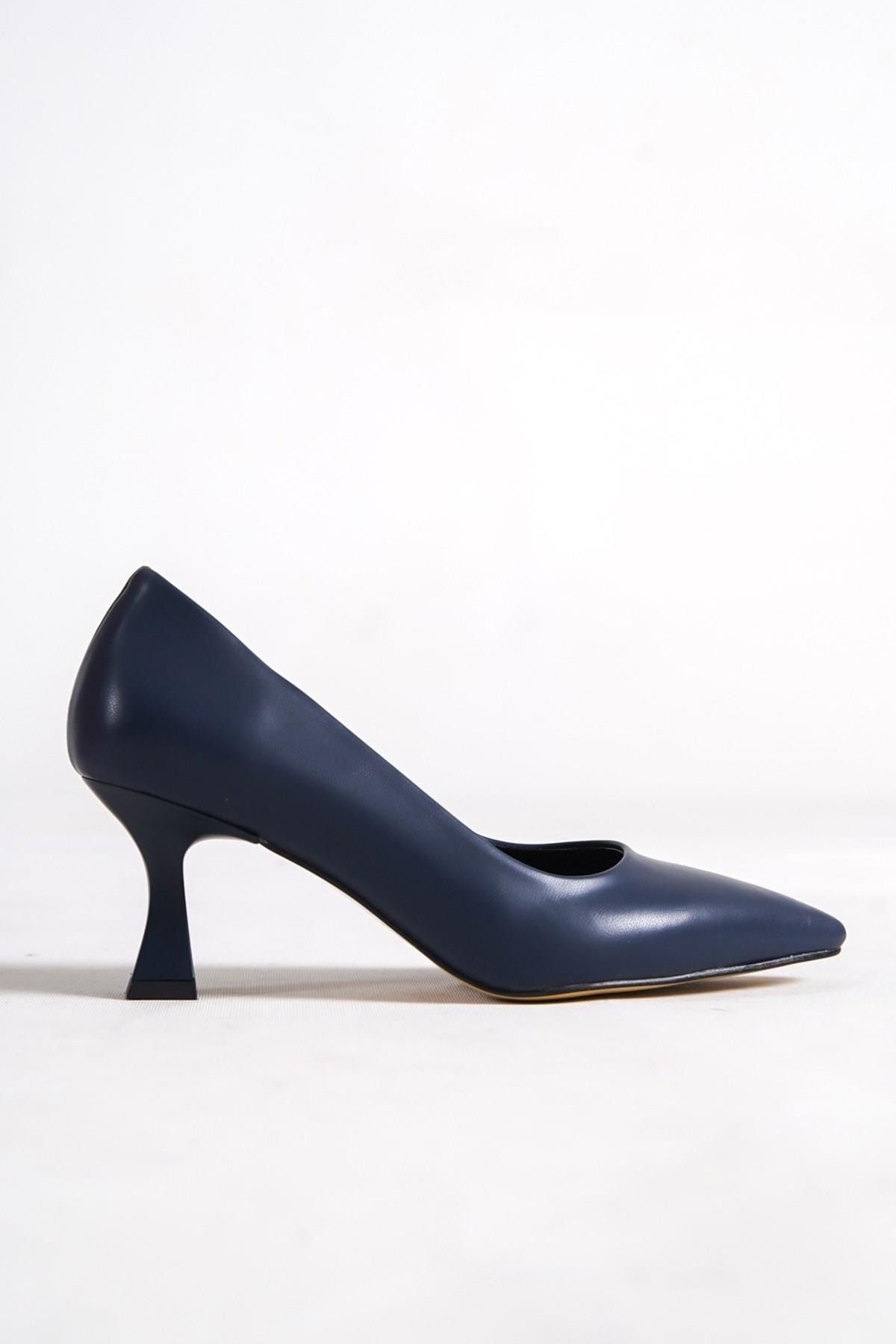 Dark navy shop kitten heel shoes