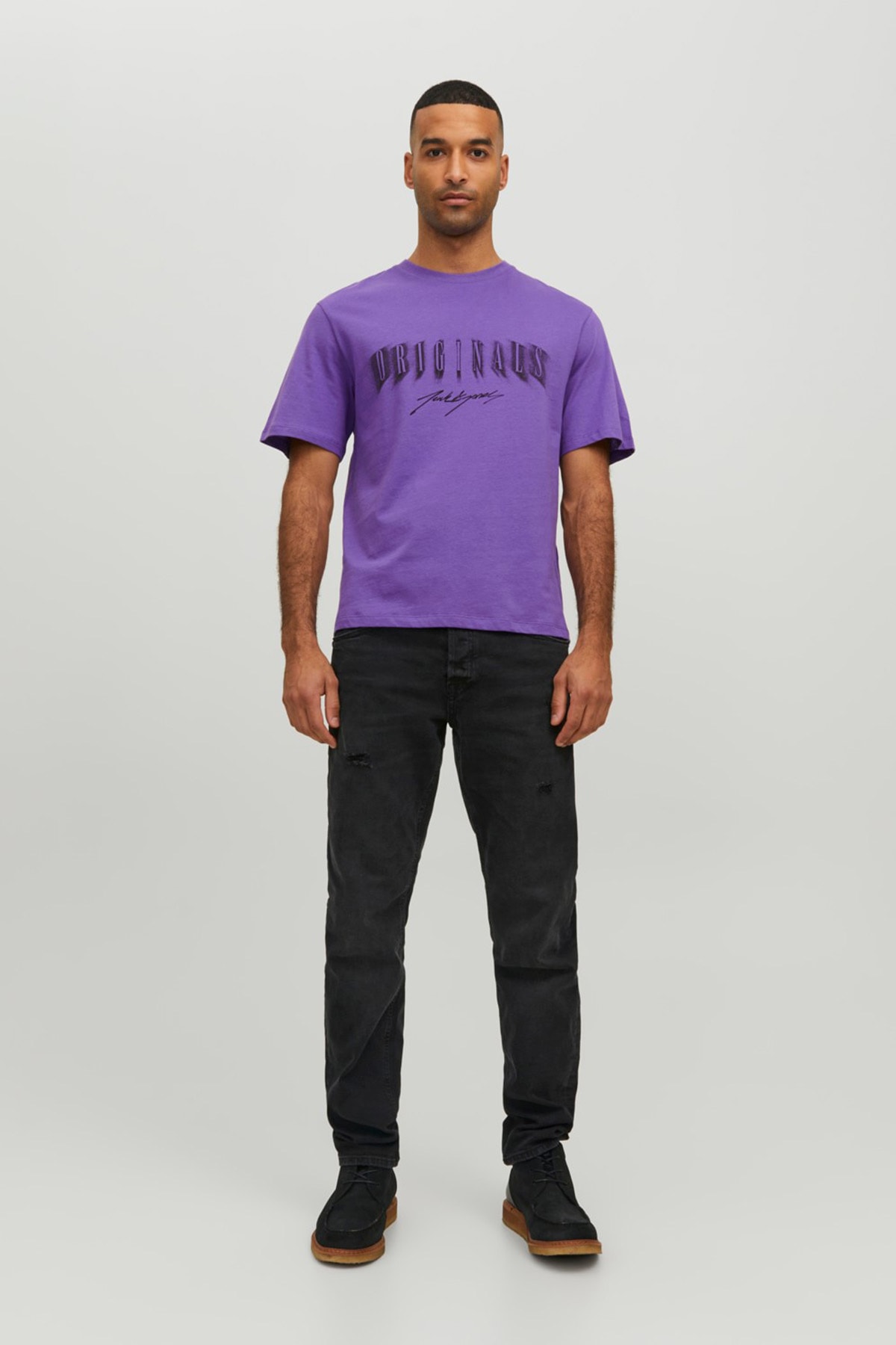 تیشرت مردانه بنفش جک اند جونز | 8.16342E+016 اورجینال - تصویر 2