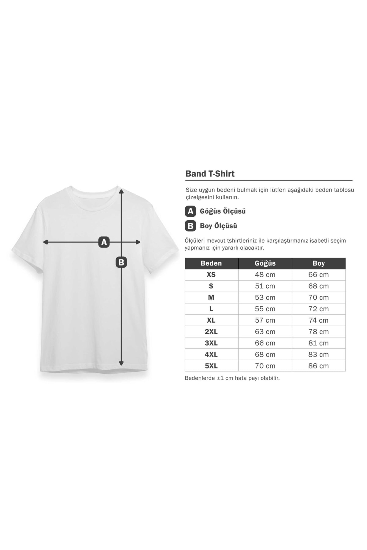 T-shirt Blanc Uni The Format Band - Taille M (dispo Du S Au 5XL) - Coton - NEUF Sans étiquette