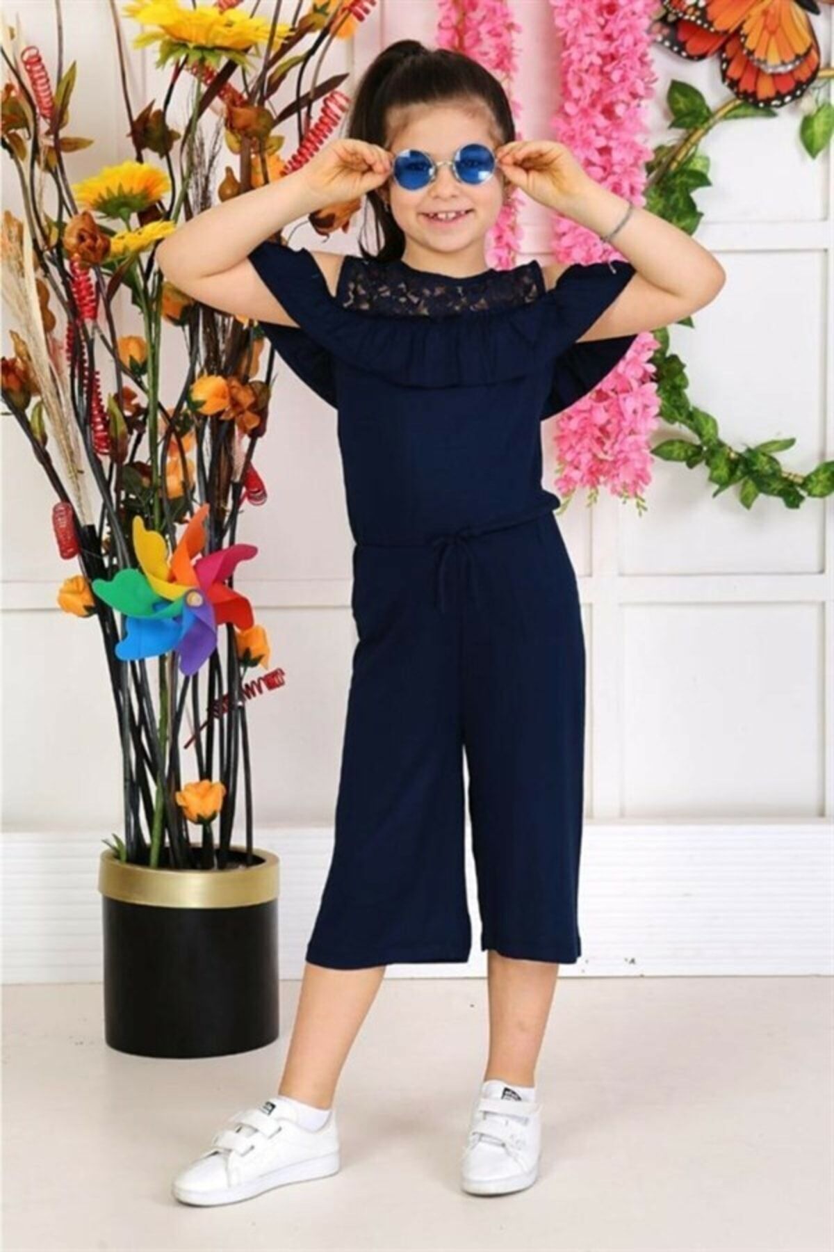 Girls lace jumpsuit top