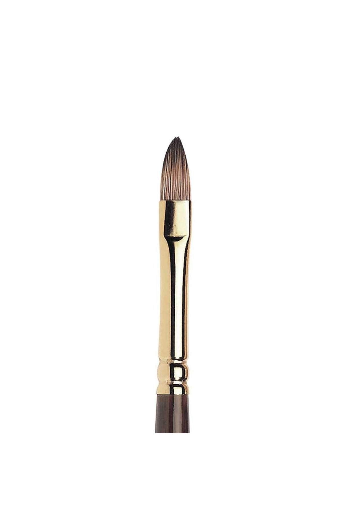 Winsor Newton-Winsor & Newton Monarch Long Handle Synthetic Brush with Short Cat No:6 1