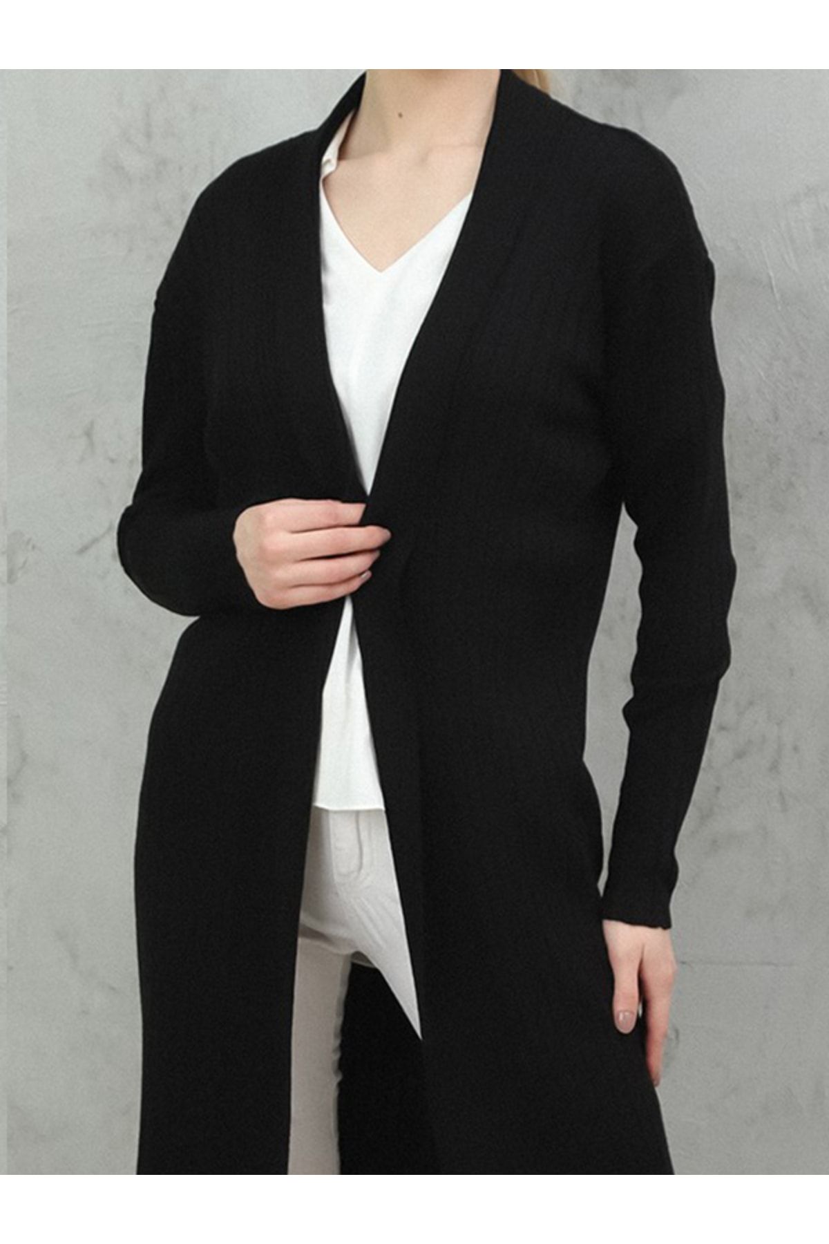 Long thin cheap black sweater