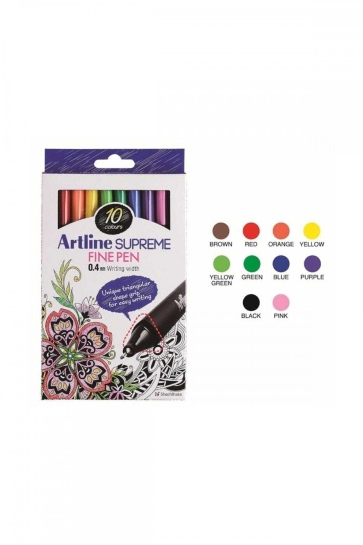 artline Supreme Fine Pen 0.4 Mm Keçe Uçlu Kalem 10 Renk Set