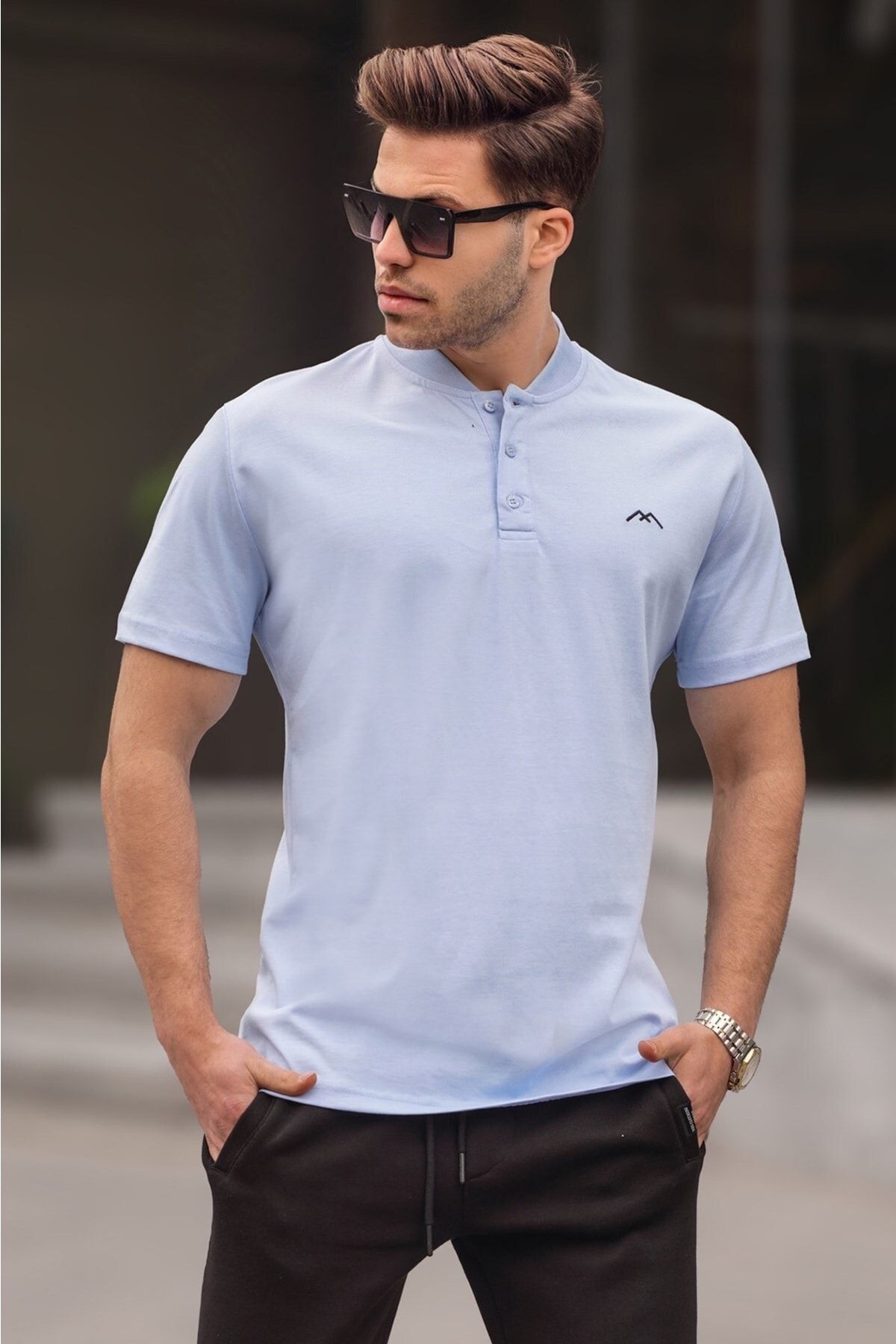 Madmext T-Shirt Beige Regular Fit
