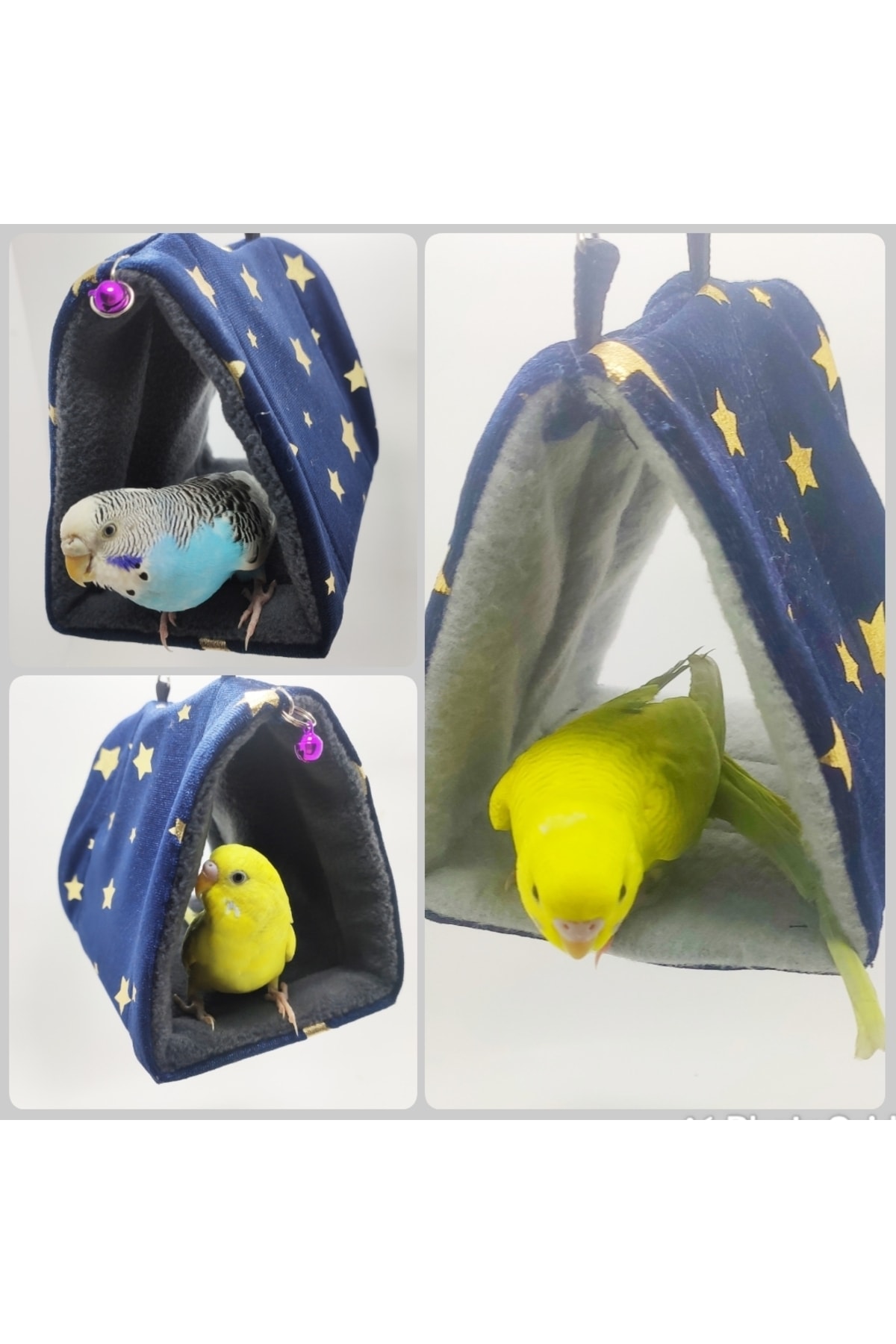 ozzipetshop Muhabbet Kuşu Çadırı Hamağı , Kuş Uyku Evi + Süpriz Hediye