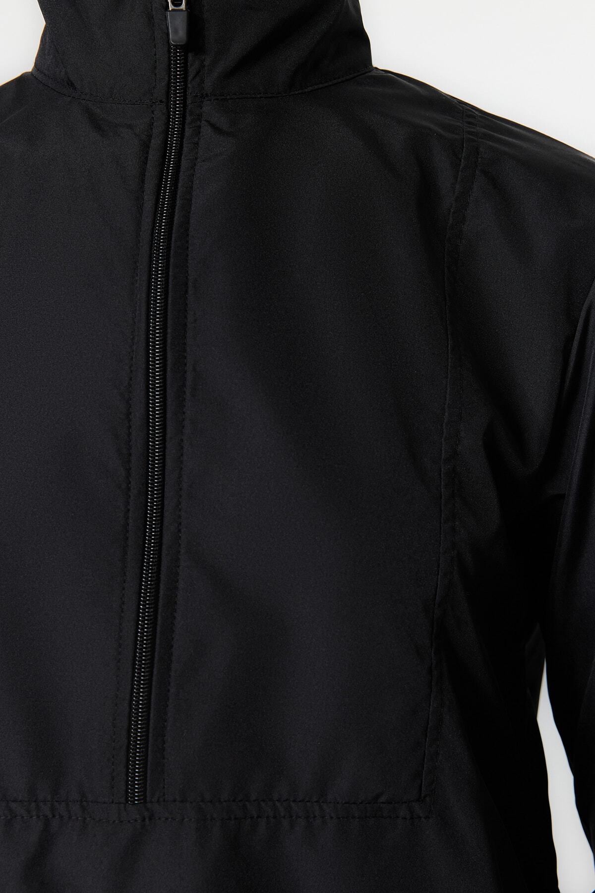 Trendyol Modest-طقم ملابس سباحة أسود منسوج من الليكرا مكون من 4 قطع TCTSS23CF00000 9