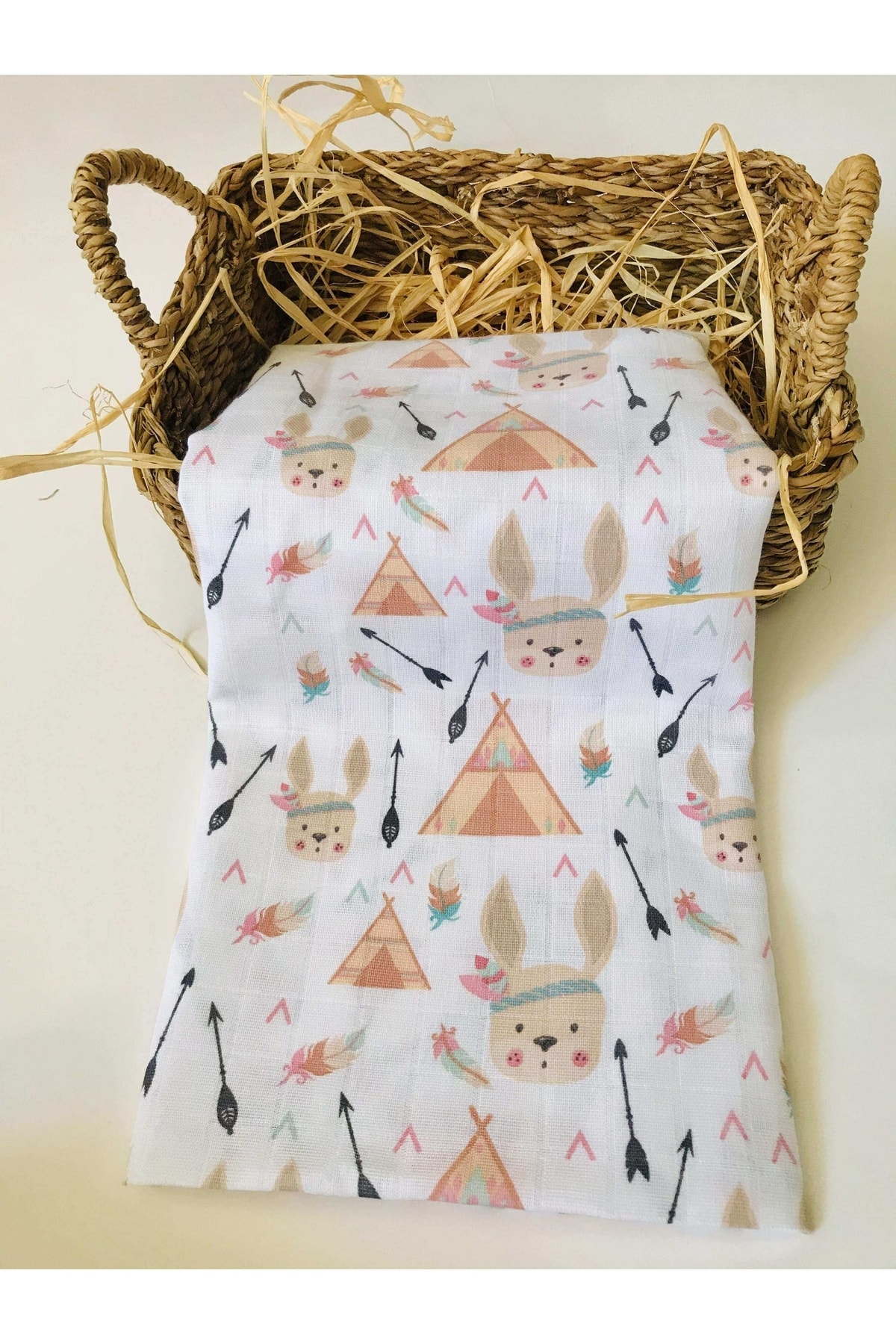 JUNİPERUS 3 Adet Çok Amaçlı Müslin Bezi Örtü Battaniye %100 Pamuk Oeko-teks Sertifikalı 80x80 Cm fotoğrafı 4 (önizleme)