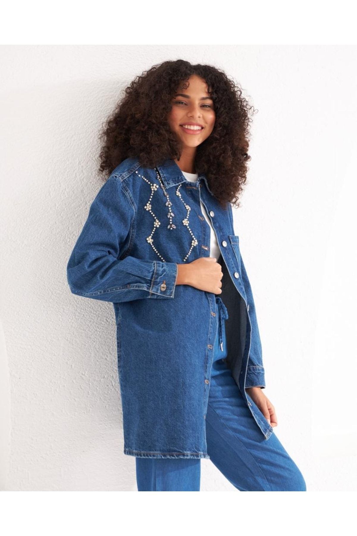 Denim best sale robe jacket