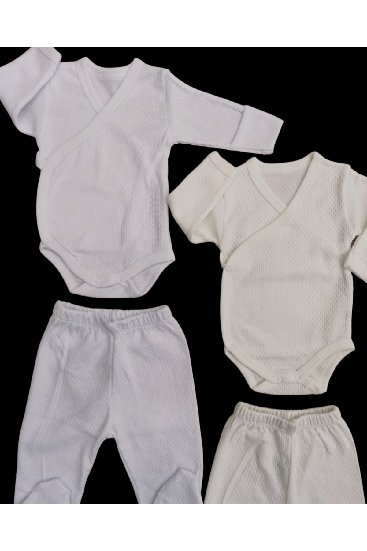 بادی نوزادی پسرانه – دخترانه سفید özdemirli bebe | 2028995 اورجینال - تصویر 2