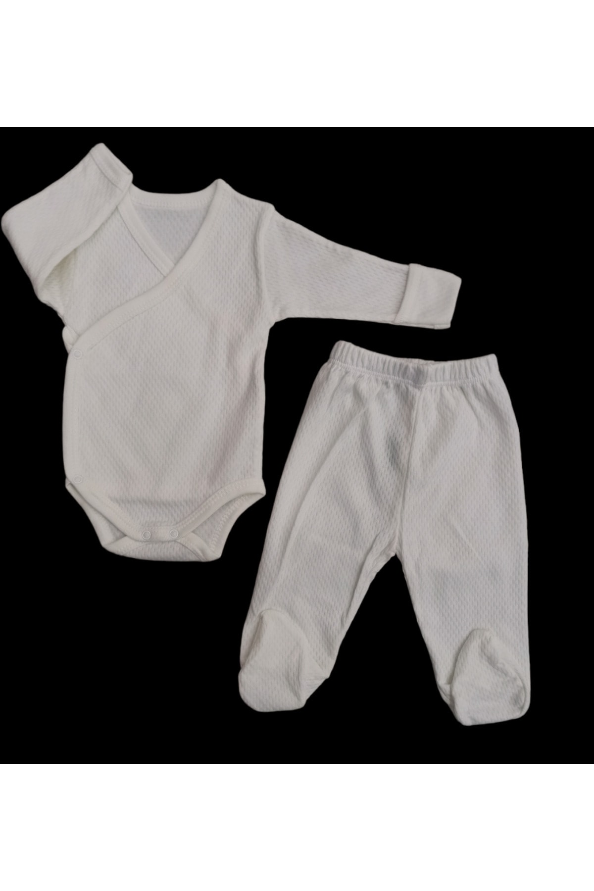 بادی نوزادی پسرانه – دخترانه سفید özdemirli bebe | 2028995 اورجینال - تصویر 6