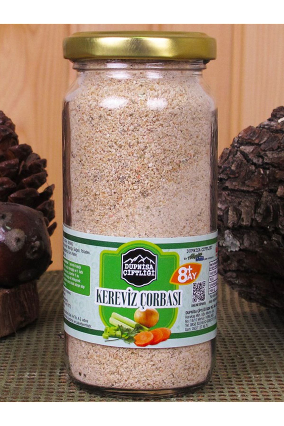 Dupnisa Çiftliği Kereviz Çorbası + 8 Ay 200gr