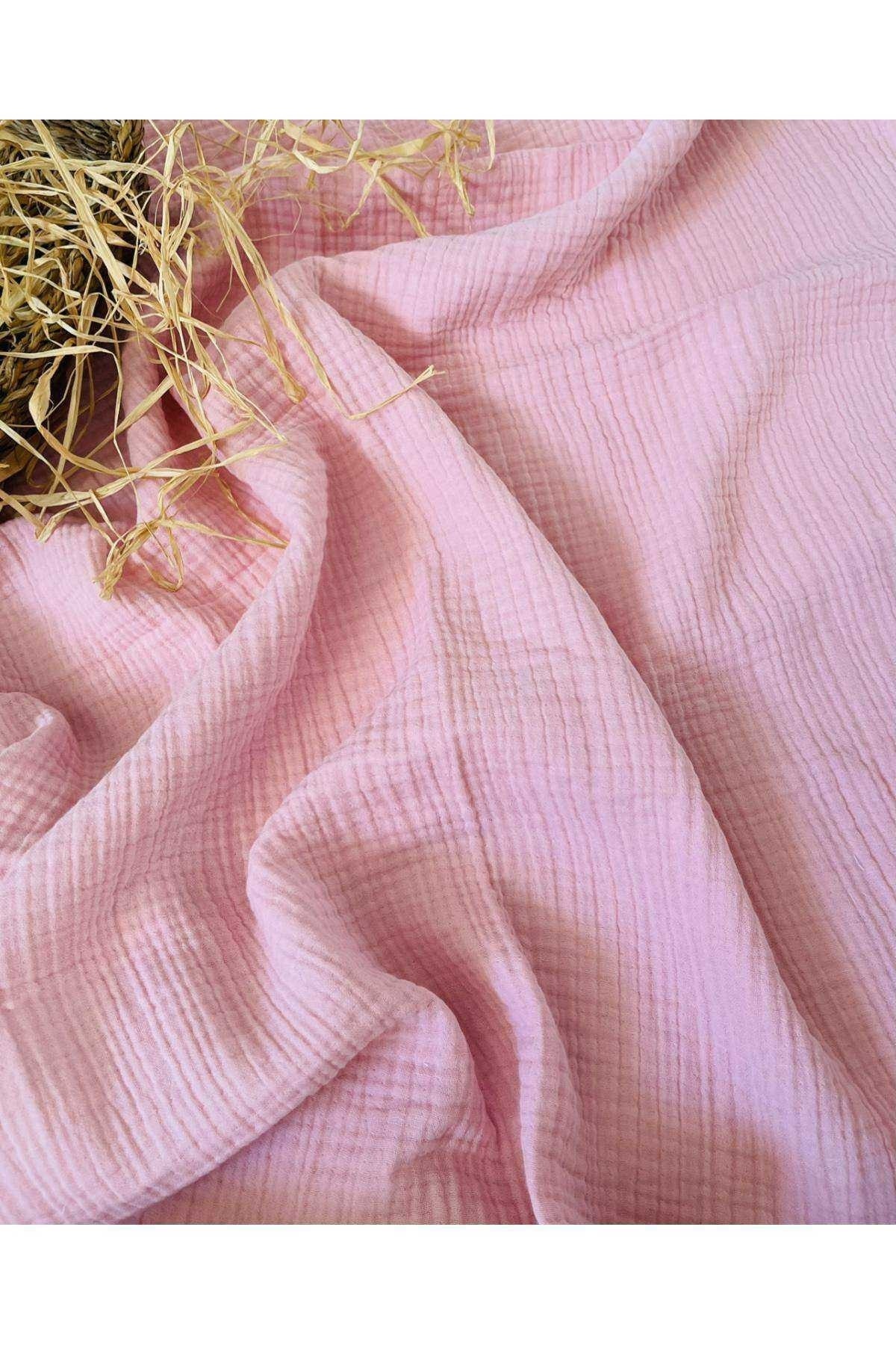 JUNİPERUS Pudra 4 Katlı Çok Amaçlı Müslin Örtü Battaniye fotoğrafı 2 (önizleme)