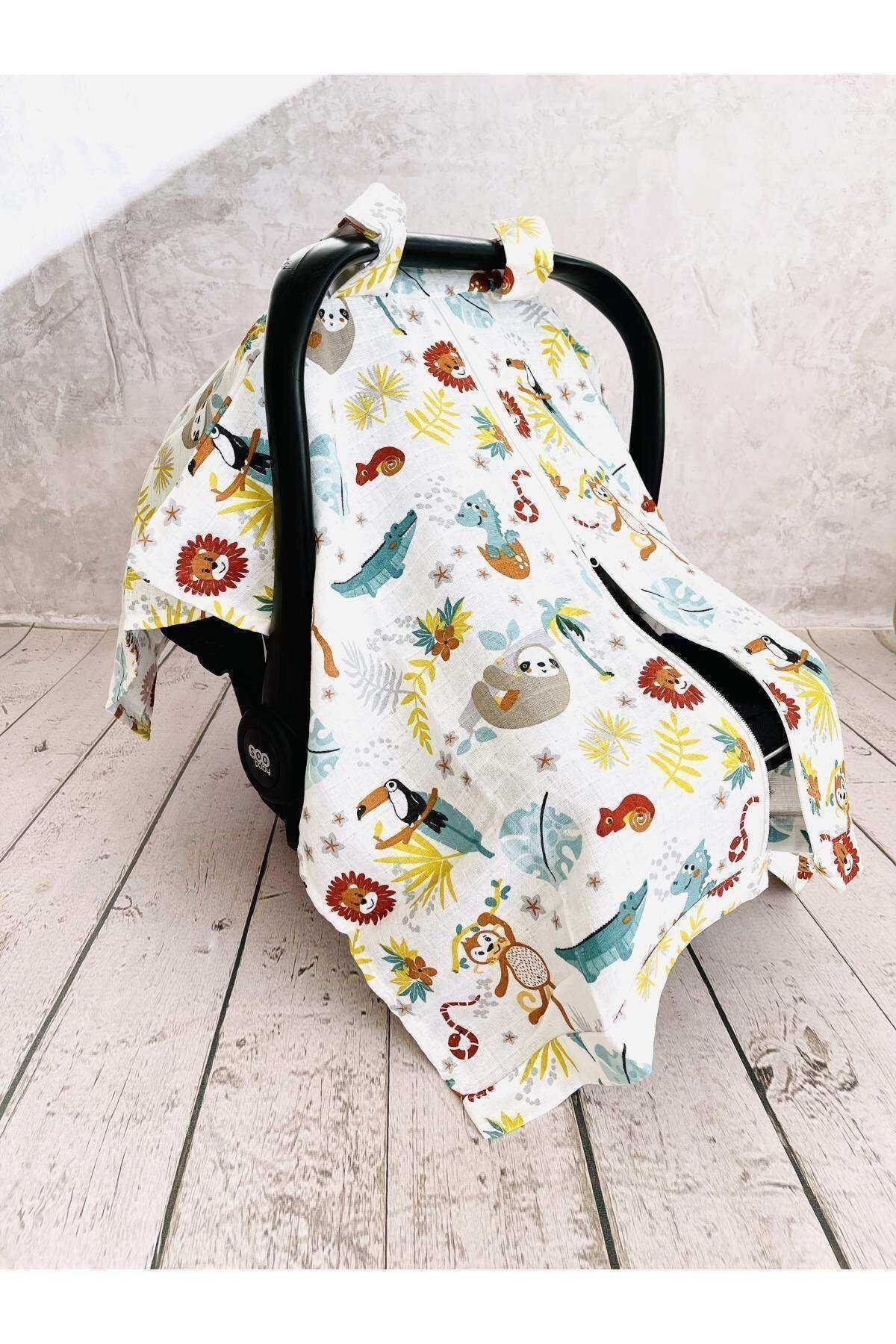 JUNİPERUS Zoo Müslin Puset Örtüsü Fermuarlı Bej fotoğrafı 2 (önizleme)