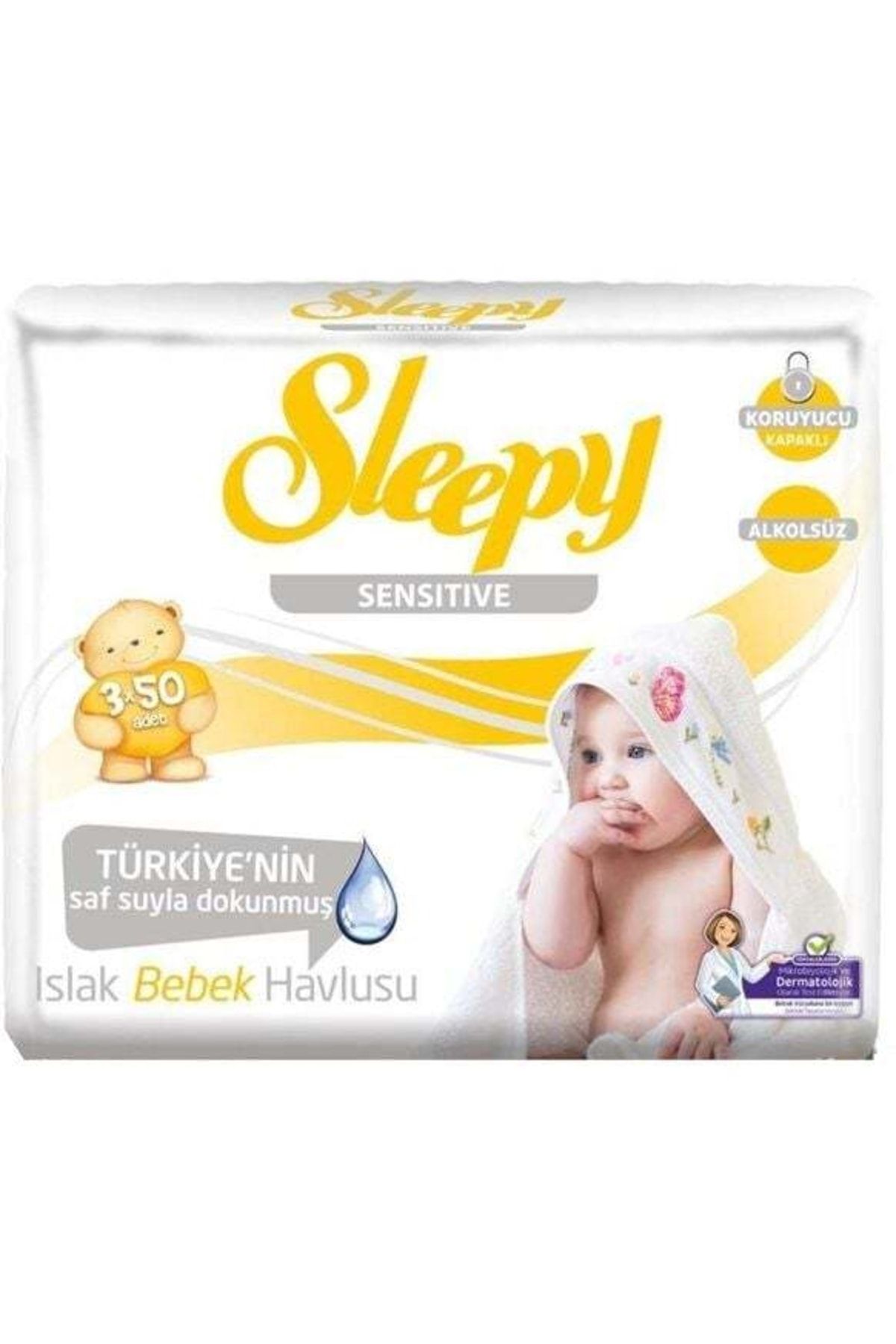 PratikAVM Sleepy Sensitive Islak Havlu Mendil 24lü 2160 Yaprak