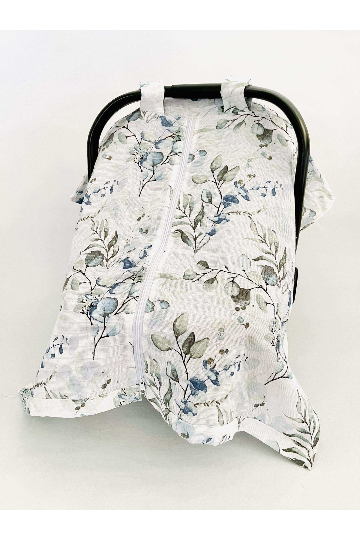 JUNİPERUS Okaliptus Müslin Puset Örtüsü Fermuarlı fotoğrafı 5 (önizleme)